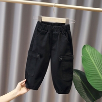 Boy Clothing Boy Pants Autumn Clothing 2021 New Baby Casual Long Pants Spring Autumn Childrens Cloth Movement Workwear Pants Tide