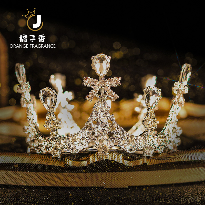 Crown Head Accessories Princess Girl Crown Girl Crown Children Crystal Hair Stirrup 2021 New Birthday Party Atmospheric Gig Hair Accessories