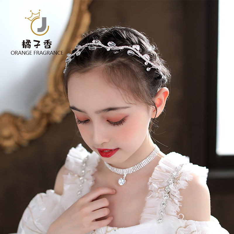 Girl Hair Clip Little Girl Crown Princess Son Female Ensemble Hair Hoop Children Flower Ring Head Decoration Flowers Child Head Flower Show Hair Accessories-Taobao