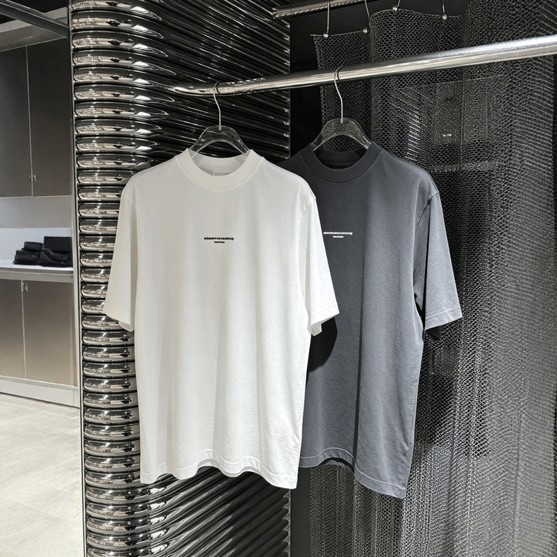 Dawang 2026 Summer New Letter Print Round Neck Short-Sleeved T-Shirt for Men and Women, Loose Shoulder-Sleeved Casual Top