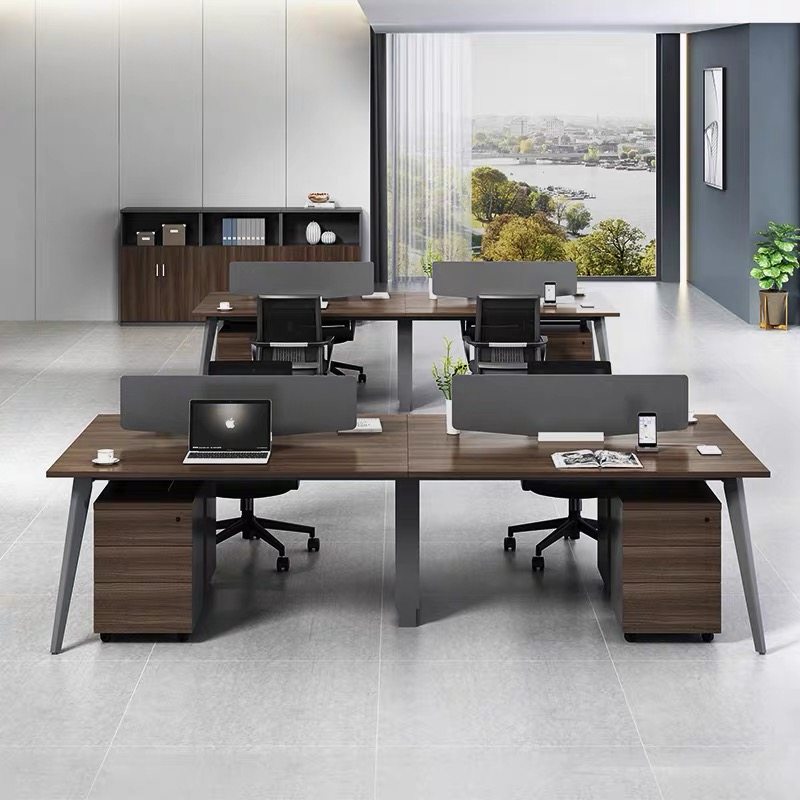 Staff desk chair combination simple modern employee bit four-person screen card seat partition finance room computer desk