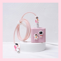 Huawei data line protective sleeve Mate40pro mobile phone charger protection rope Nova8 charging wire anti-break protection head Mate30 20pro headphones winding v50 cute