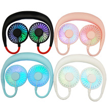 New sports three generations generation halter neck fan charging fan Portable lazy USB small fan gift
