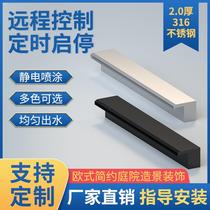 Yunnan stainless steel waterfall outlet garden courtyard water curtain wall outlet flow sink water feature wall fish pond flow