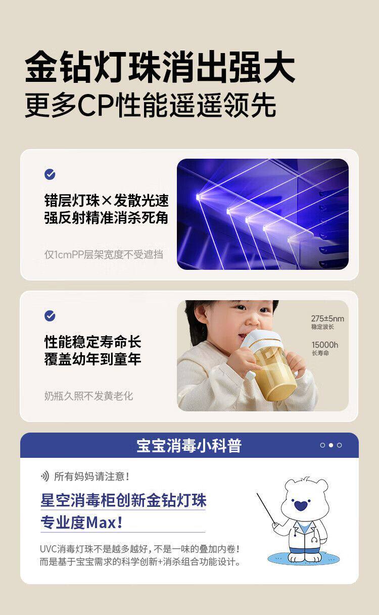 Дезинфекция одежды машина 小白熊snowbear消毒柜婴儿奶瓶消毒带烘干一体机紫外线2030