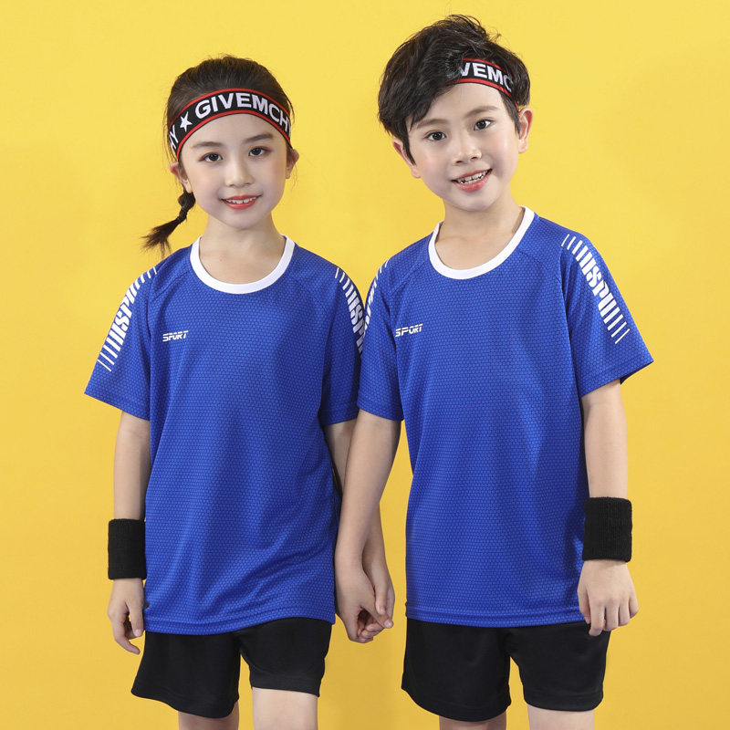 Xiaxin Elementary Student Soccer Clothes Children Short Sleeve Training Course Training Course