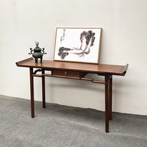 Brief new Chinese style for the table Zen Serie table for the table Bar Several for the case Imitation Ancient God Terrace Solid Wood Genguan Table Modern