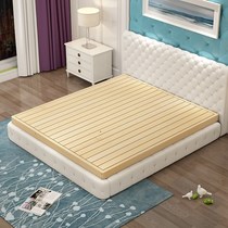 Minimalist modern day style low bed wood plate bed 1 8 m double bed solid wood no headboard ultra low bed tatami bed