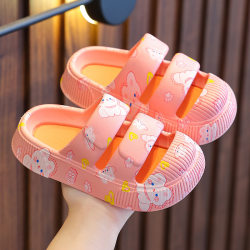 Children's slippers Summer Girls' indoor anti -skid home cute cartoon cold drag boys wearing beach sandals outside the soft bottom