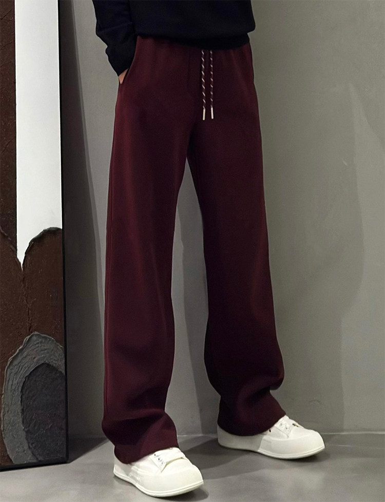 春夏新款高街直筒休闲裤男士时尚宽松百搭欧货阔腿裤潮流运动卫裤详情6