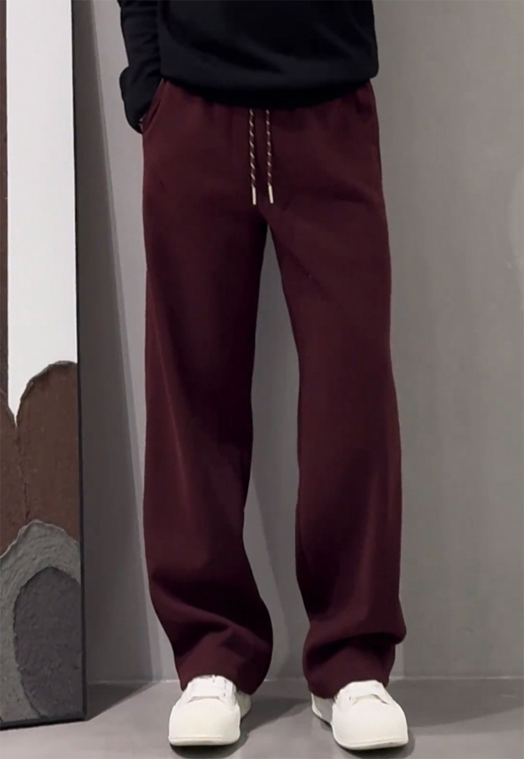 春夏新款高街直筒休闲裤男士时尚宽松百搭欧货阔腿裤潮流运动卫裤详情5