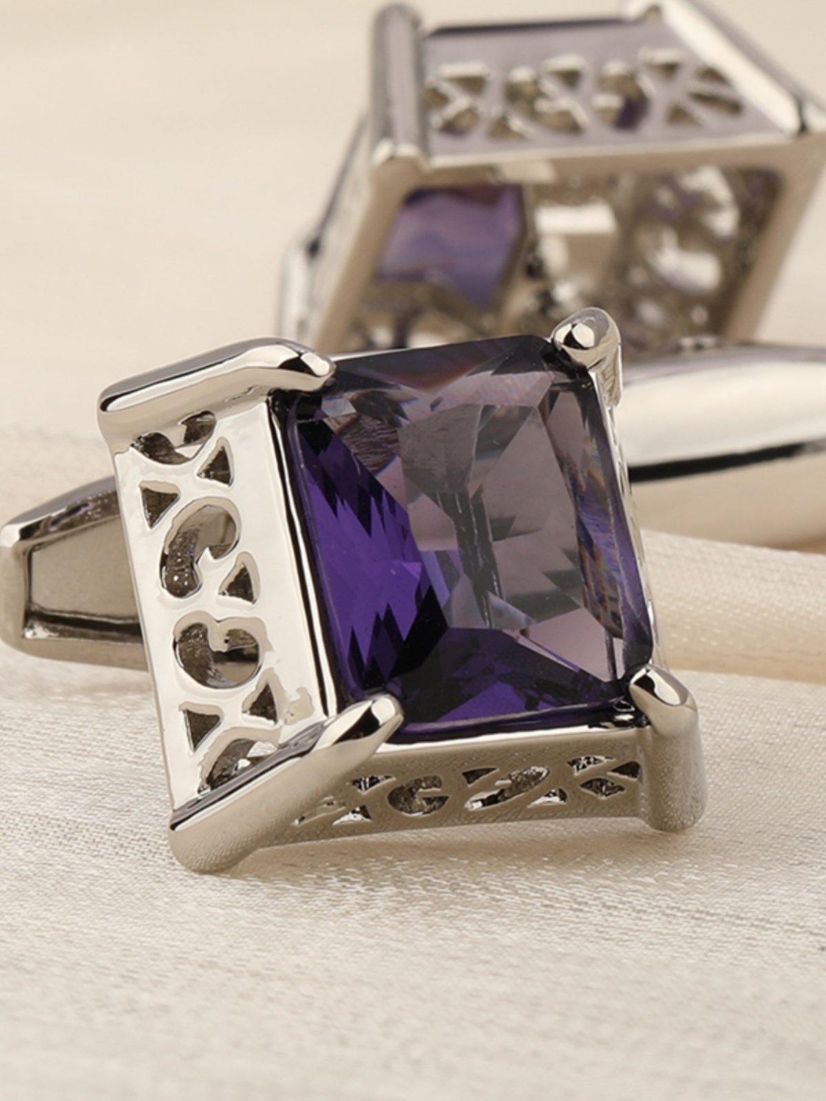 High-End French-Style Shirt Men's Cufflinks, Business Cuff Studs, Shirt Buttons, Cuff Buttons for Men and Women, Gift Box Set