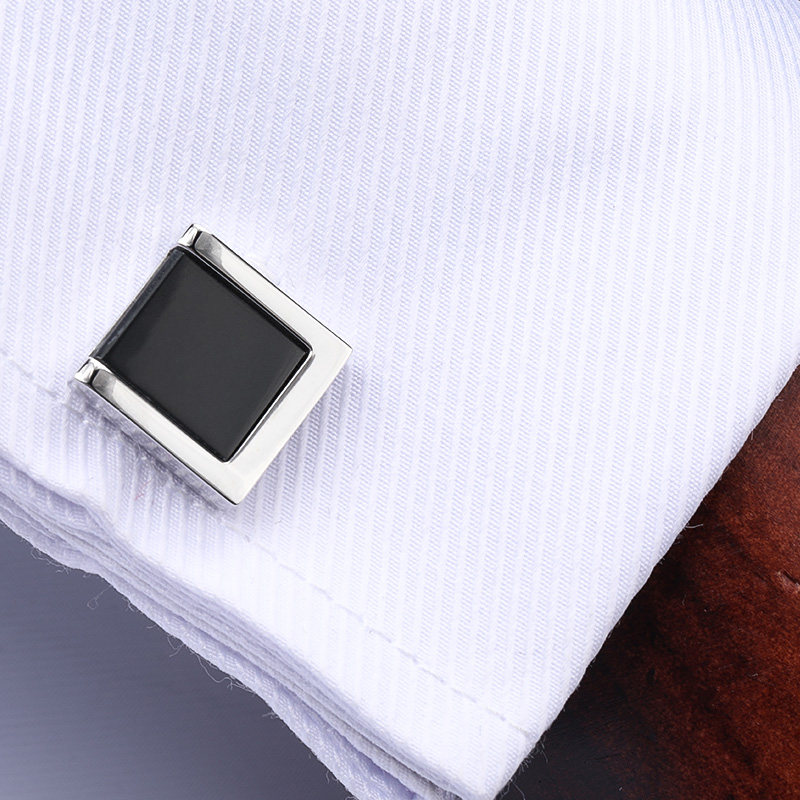 High-End Men's Business Cufflinks Gift Box Set Crystal Cufflinks French Style Unisex Cufflinks Shirt Cuff Studs