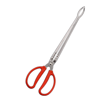 Extra long eel clip non-slip anti-shedding crab and loach catching tool garbage clip extended fish controller long-nose pliers