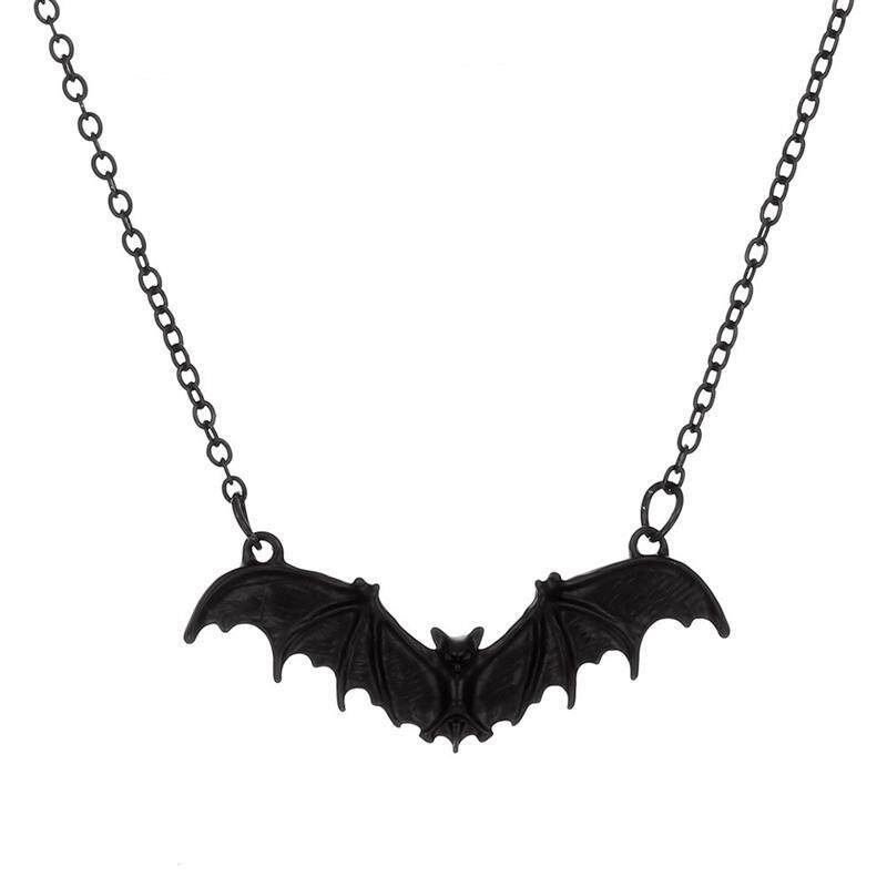 gothic punk bat necklace halloween bat pendant jewelry for women gothic punk bat necklace halloween bat pendant jewelry for women
