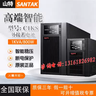 Shante C1KS online UPS uninterruptible power supply 1KVA 800W Computer room monitoring external battery backup