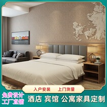 Guesthouse Bed Hotel Furniture Punctuator full apartment Double beds Custom beds Private room Special beds TV Cabinets