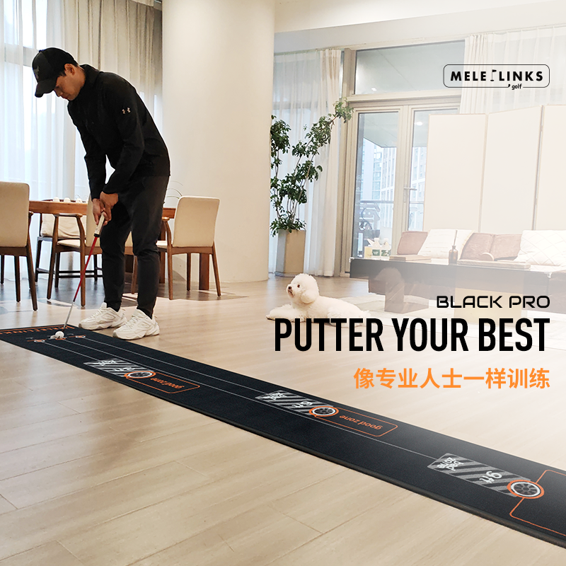 MELE LINKS ゴルフパッティング練習マット、屋内オフィス向けプロ仕様トレーニングマット、新モデル