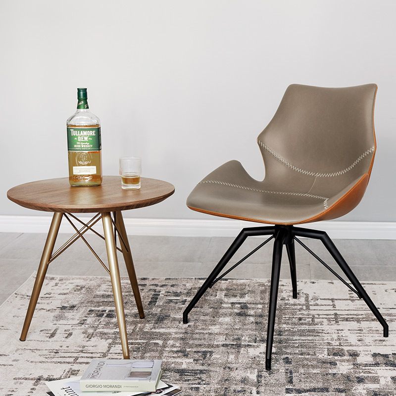 And Ton Dining Chair Casual Chair Sub minimalist modern with armrests Nordic light lavish rotary sloth sofa Sofa Balcony Leaning Back Chair