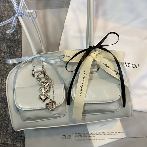 Белая сумка, подвеска, популярно в интернете, DIY