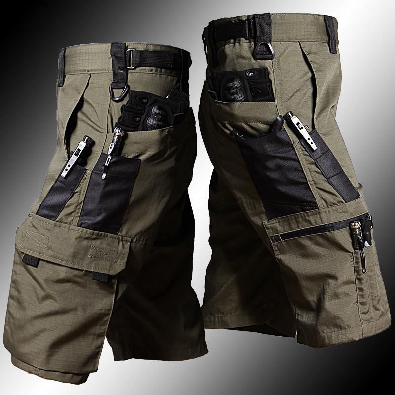 Beetle Military Tactical Work Shorts, Five-Point Pants, Durable Men's Multi-Pocket Outdoor Waterproof Fishing Summer Premium Product
