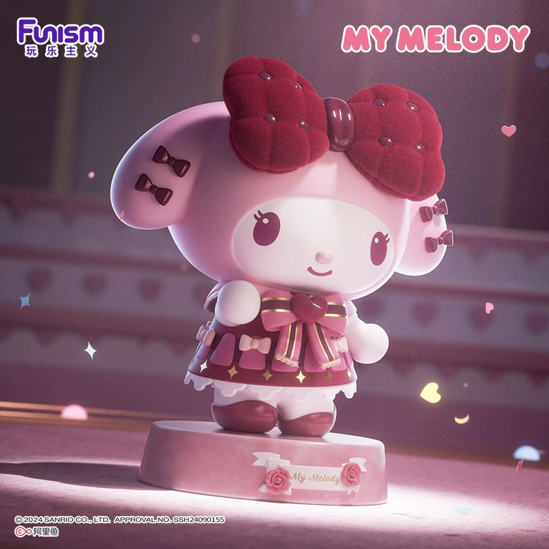 Игривый реалистичный фи́гурка Санрио настоящая Фигура Куроми Мелоди декоративные принадлежности 520 подарков для девушки/подруги