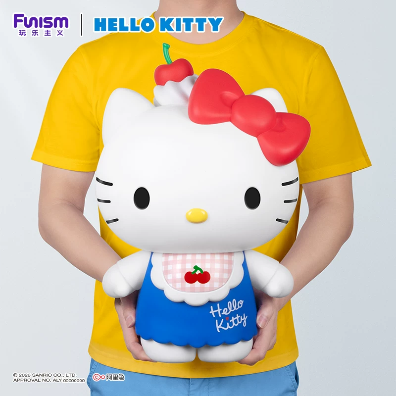 [Подарок большого размера] Playfulness Sanrio Hello Kitty Cherry Picnic Фигура Hello