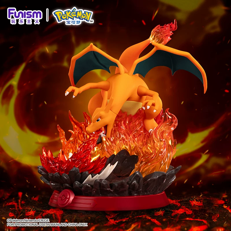 Коллекция игривости Фигурка Pokémon GK Чарizard Statue Модель О ornament Water Arrow Turtle Miao Frog Flower