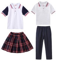 Guangzhou Chengdu Shanghai Chongqing Tianjin Hangzhou Uniform Elementary School Student Polo Shirt Summer Clothing Short Sleeve Garden Suit Pants