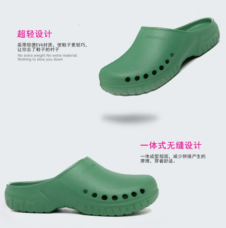 Surgical shoes, operating room slippers for men and women, medical non-slip toe-toe shoes for doctors, nurses, monitoring rooms, work experiments, clogs