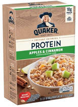 Meidai Quaker Protein Banana Apple Cinnamon Almond High Protein Breakfast Instant Cereal 372g