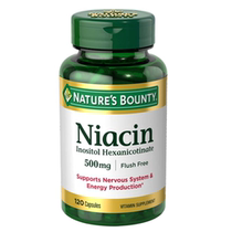 Natures Bounty of nature Niacin Niacin Niacin capsules 500mg * 120 tablets