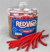 American red vines twisted sugar 3 5lb Strawberry Licorice