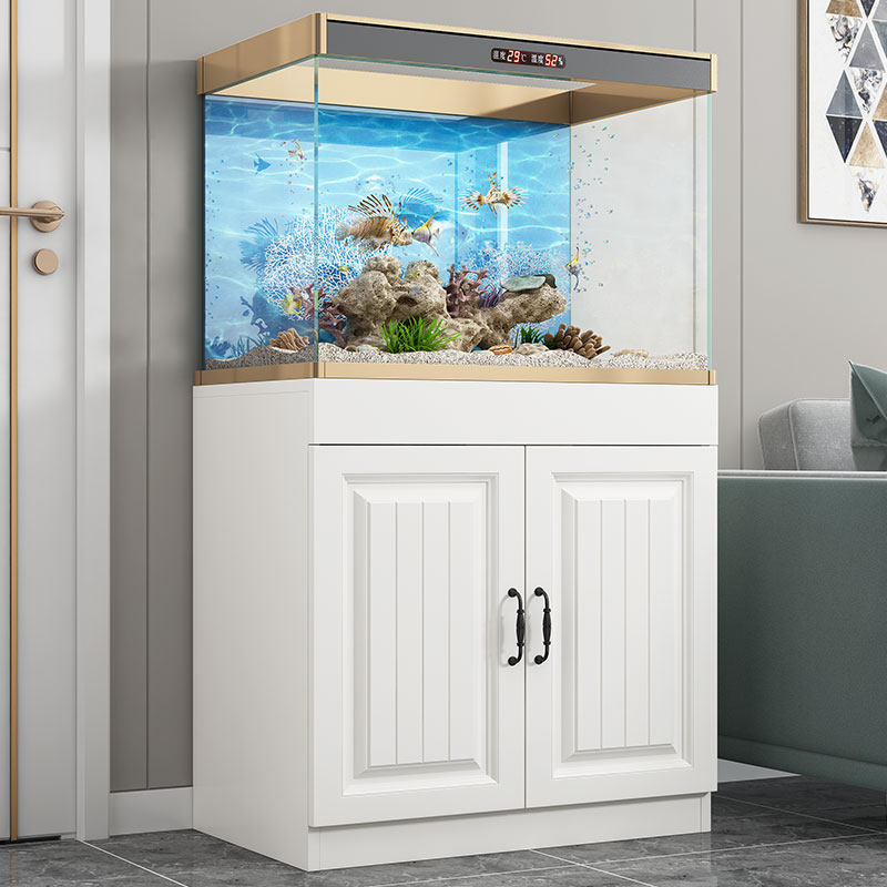 Custom fish tank bottom cabinet living room fish tank cabinet small and medium fish tank base super load-bearing aquarium bottom cabinet shelf