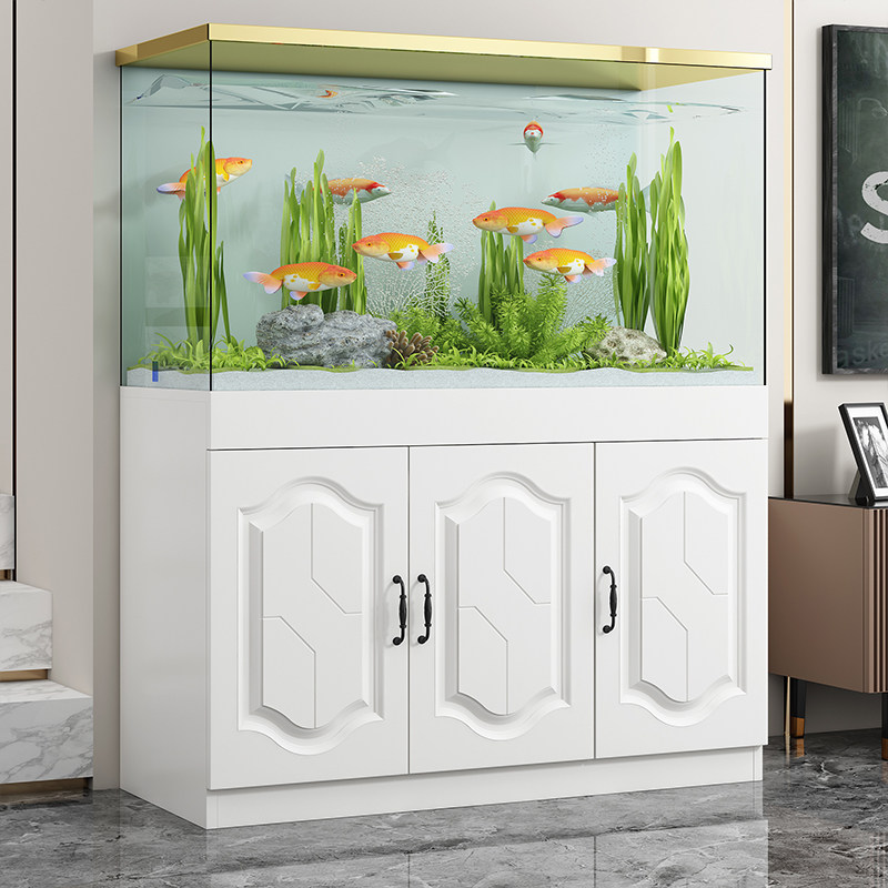 European-style partition fish tank cabinet fish tank bottom cabinet living room fish tank shelf load-bearing water grass tank aquarium base can be customized