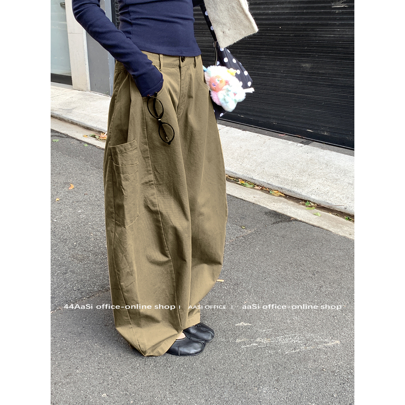 【Clearance 30% off】44Aasi Boyfriend Style Handsome Pants with Multi-Pocket Design, Curved Cut Jeans, Autumn/Winter Wide-Leg Pants 【Clearance 30% off】44Aasi Boyfriend Style Handsome Pants with Multi-Pocket Design, Curved Cut Jeans, Autumn/Winter Wide-Leg Pants
