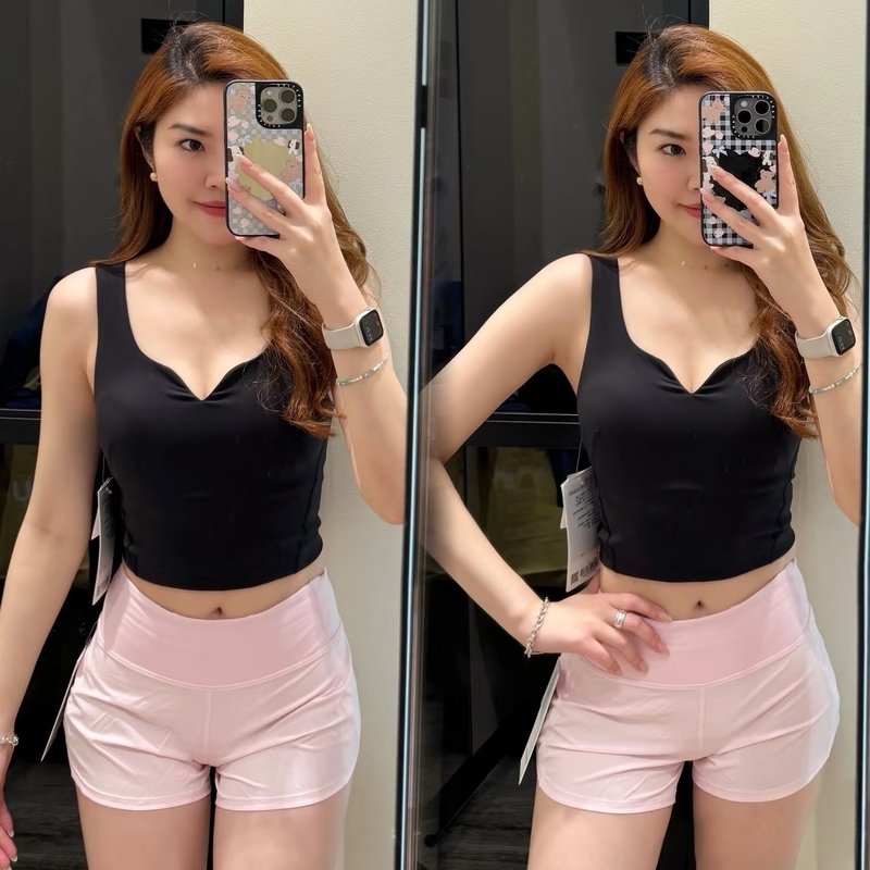 W*Nder Tra*N Small V-Neck Vest with Chest Pads, Sweetheart Neckline Yoga Sports Bra, Slimming and Shaping Bra with a Naked Feel