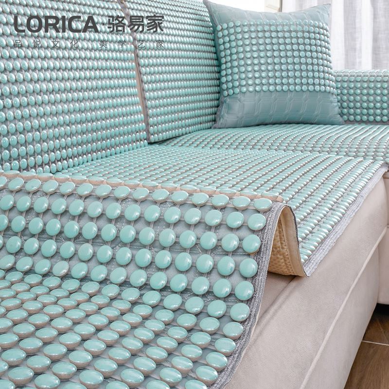 Ceramic sofa cushion Summer breathable anti-slip mat cushion summer style minimalist modern sofa cover cool mat set to do
