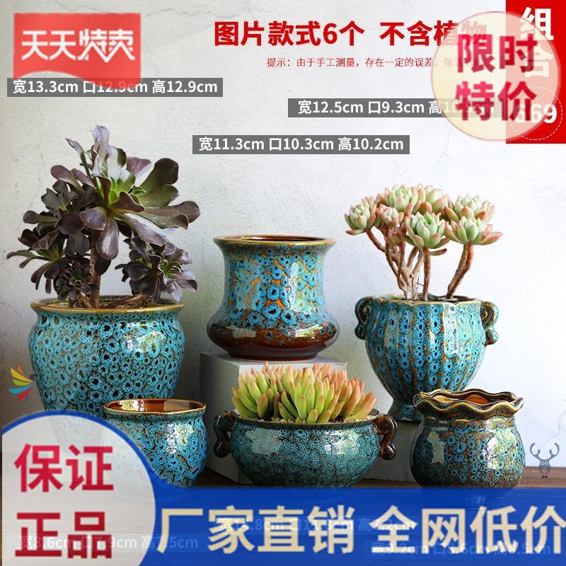  Small Potted Things Indoor Classroom Tray Planting of Quality Simple Pendulum Pieces Combined Boutique Courtyard Chandelia Basin Vegetal