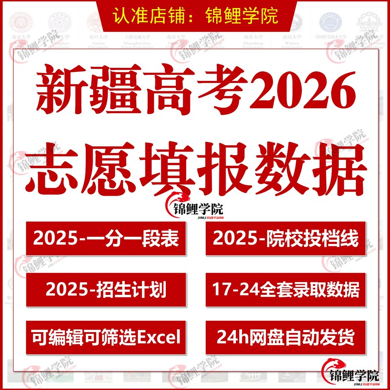 2026 Xinjiang College Entrance Exam Application Guide Data: Admission Scores, Ranking, Enrollment Plans, and Admission Cut-Off Line Form