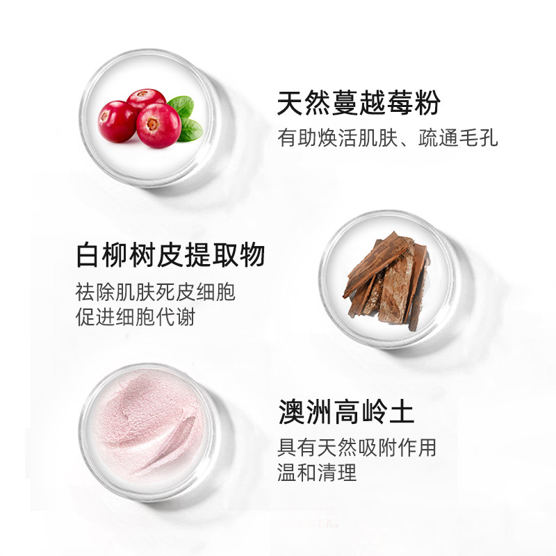 Swisse 斯维诗 小粉泥 蔓越莓毛孔收缩矿物泥清洁面膜 70g 天猫优惠券折后￥49包邮包税（￥99-50）