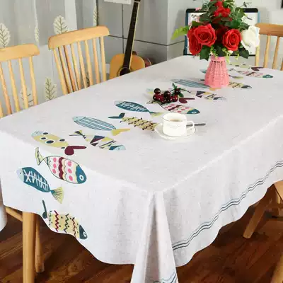Tablecloth Waterproof, anti-scalding, oil-proof, wash-in table cloth, rectangular coffee table tablecloth, European-style tablecloth, PVC tablecloth, household