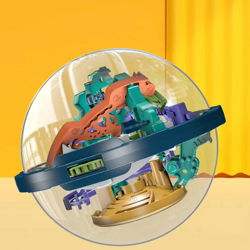 3D stereo labyrinth ball ball toys children's cube focused on developing puzzle thinking training ball 6 years old