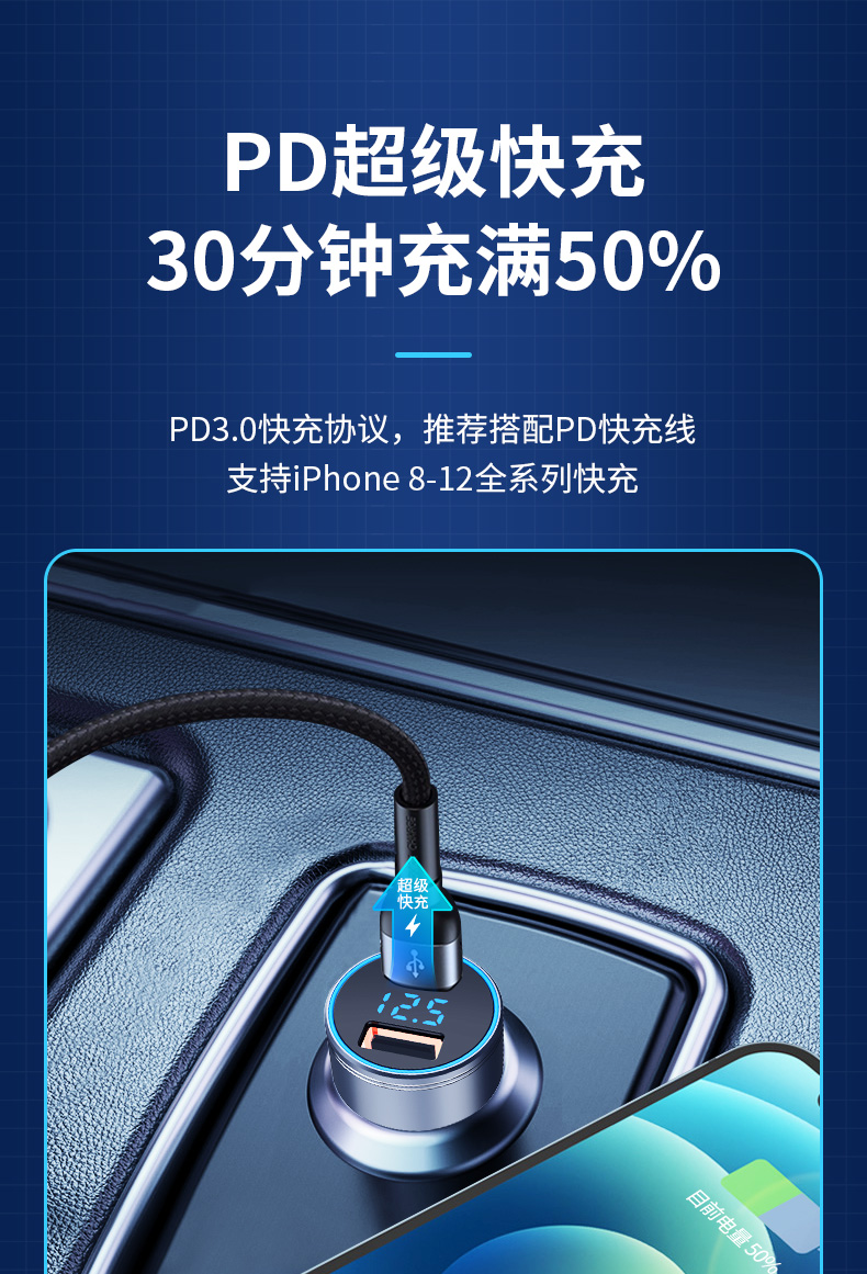 霍尼韦尔  QC+PD45W快充版车载充电器 图3