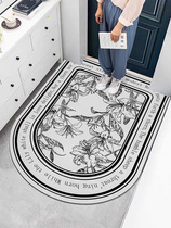 Silicon Algae Clay Ground Mat Soft Bathroom Kitchen Toilet Doorway Door-to-door Non Slip Water Suction Speed Dry in the door mat can cut