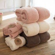 Day Style Cellular large bath towels Womens home with pure cotton water suction speed dry pineapple grid towel male two sets lovers senior