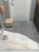 High-end Entrance Door Ground Mat Light Extravagant Minimalist Approl. Modern Entrance Mat Home Living Room Carpet Non-slip Tailoring Tailoring