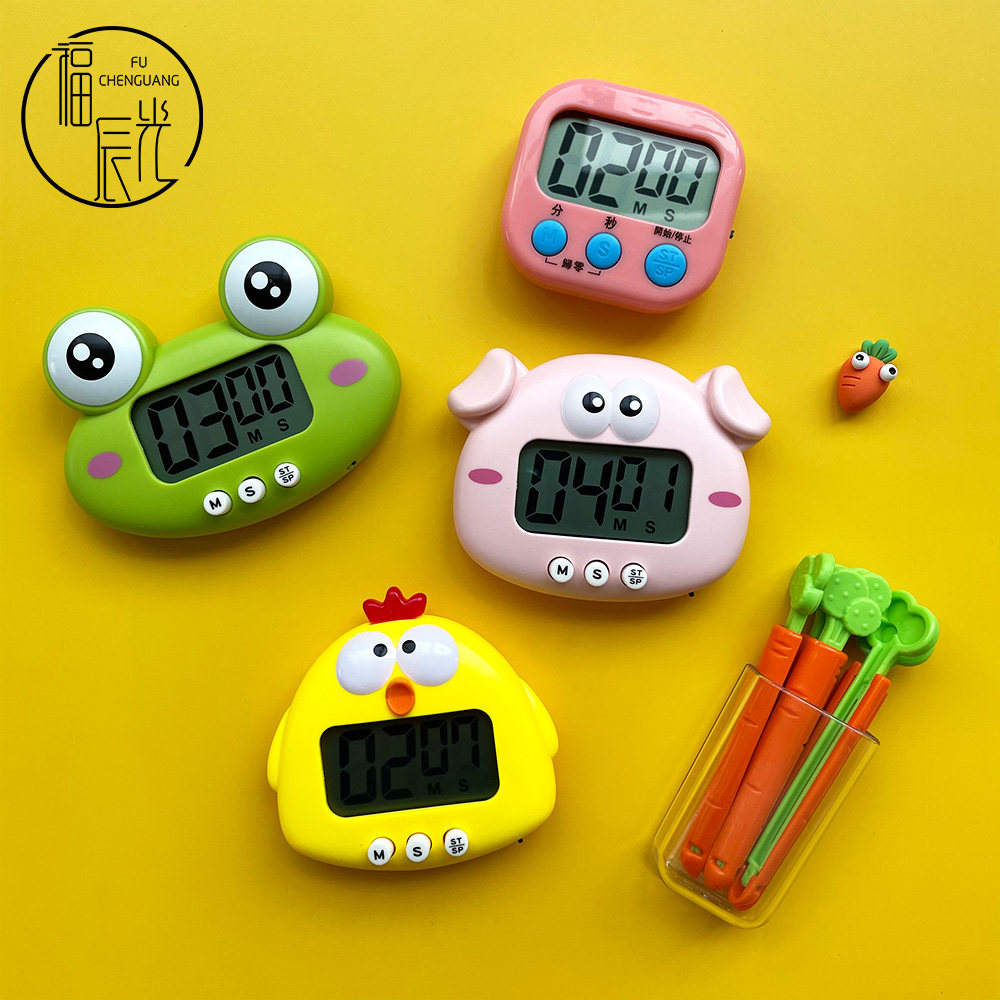 Fuchen timer refrigerator with magnetic alarm clock 3D stereo in decoration patch magnetic sticker