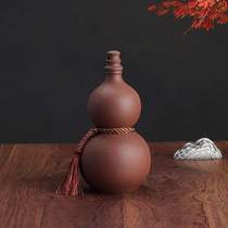 New ceramic wine bottle purple sand wine jar gourd bottle high-end wine set sealed household wine jar white wine yellow wine empty