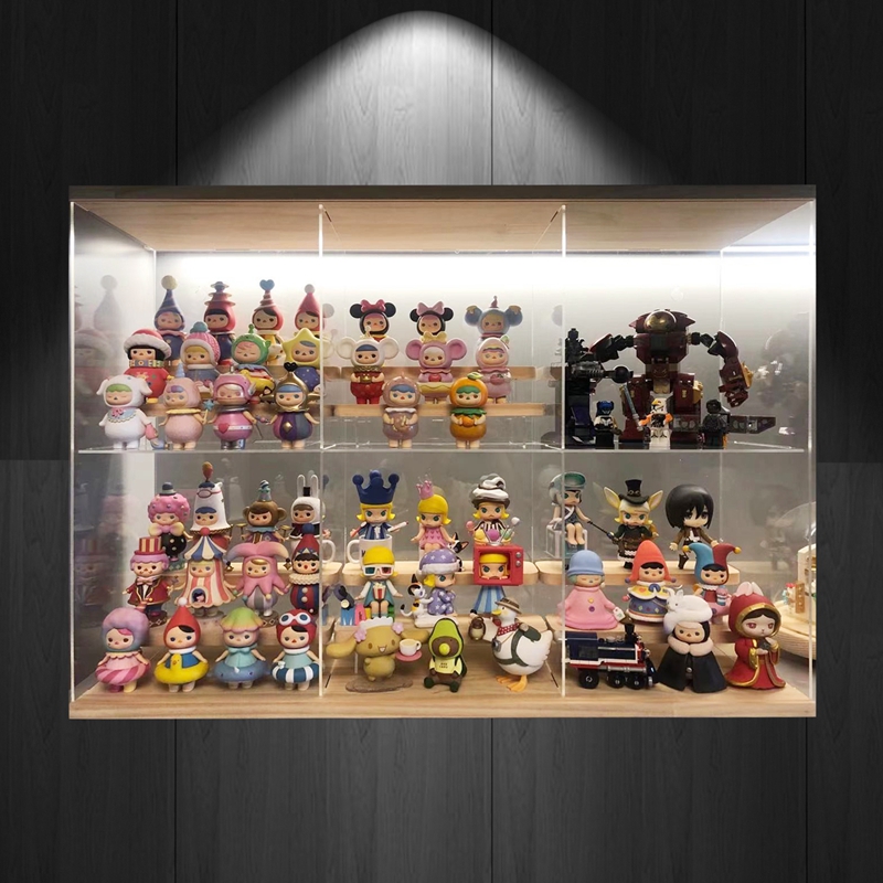 Bubble Mart Display Box Blind Box Shelf Storage Model Doll Lego Model Transparent Dust Cabinet Wall Hanging Large Cabinet - Taobao